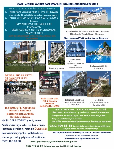 Tamamlanan Emlaklar.